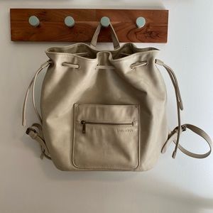 Fawn Design Drawstring Bag (Bone)